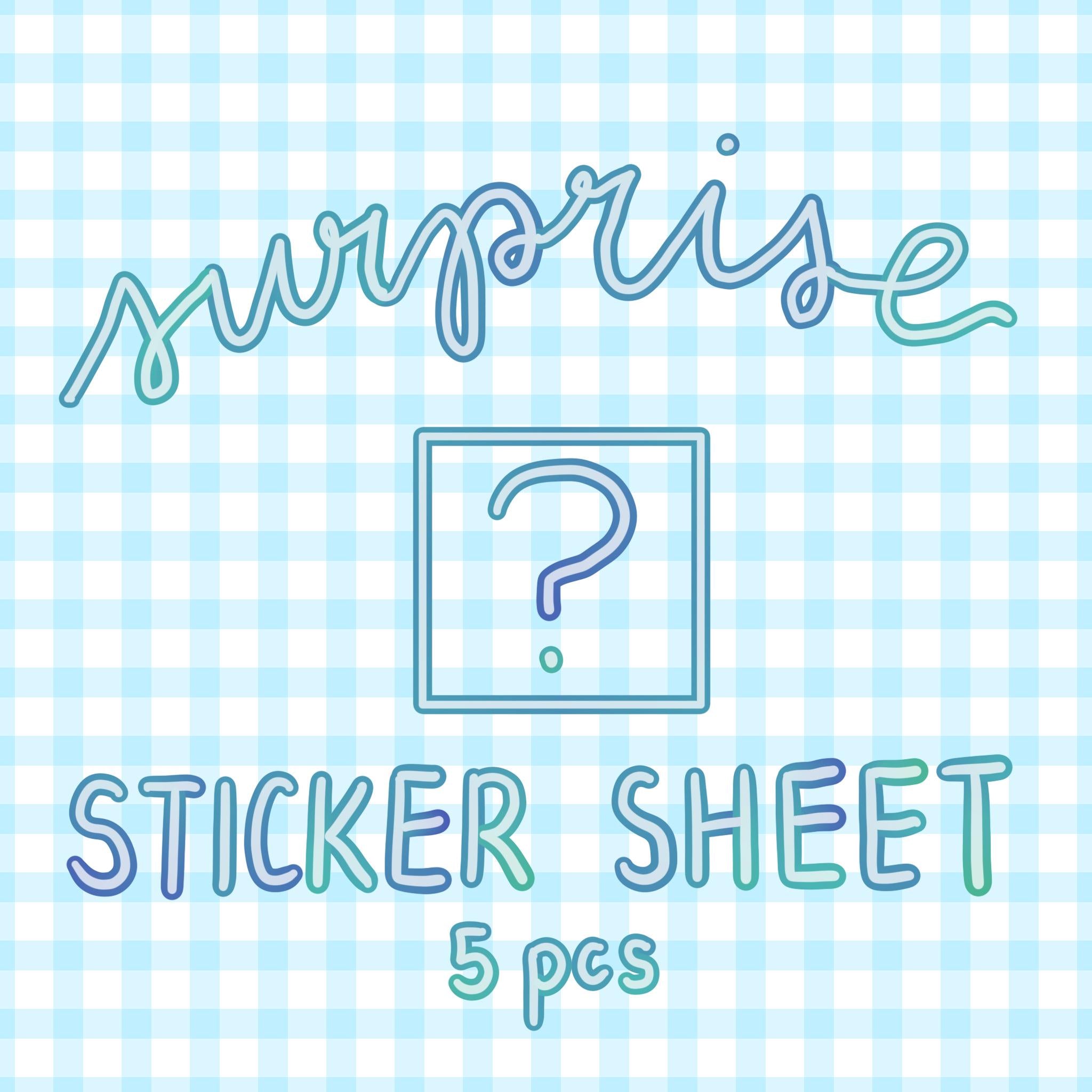 Surprise Sticker Sheets | 10 or 5 pcs