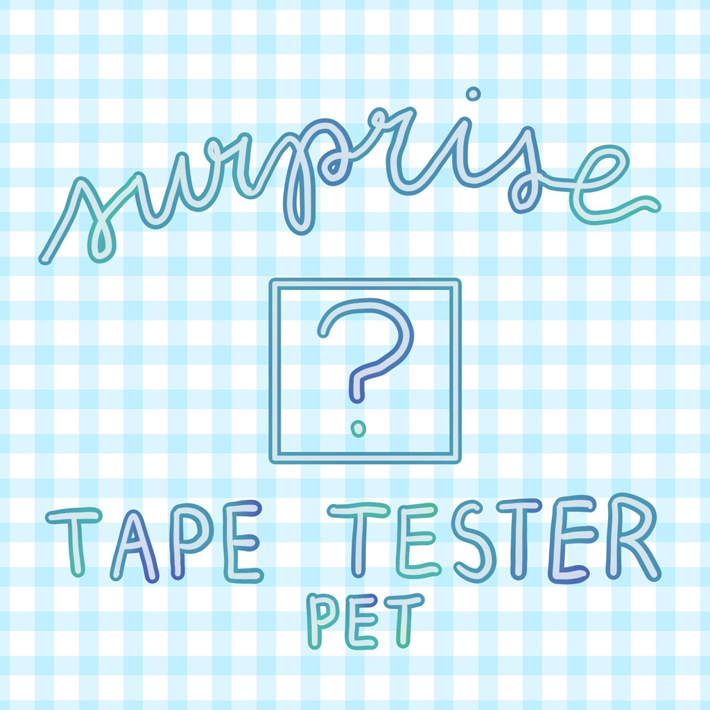 Surprise Tape Tester | PET | Journaling Essentials, Stationery Supply