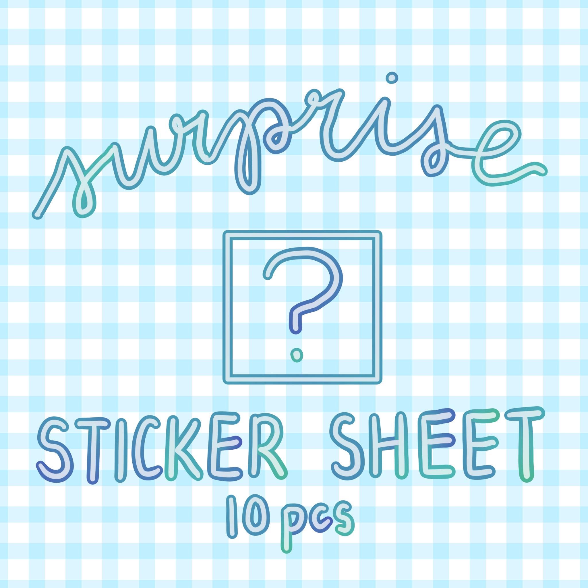 Surprise Sticker Sheets | 10 or 5 pcs
