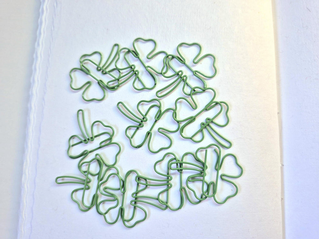 Lucky Clover Paper Clips
