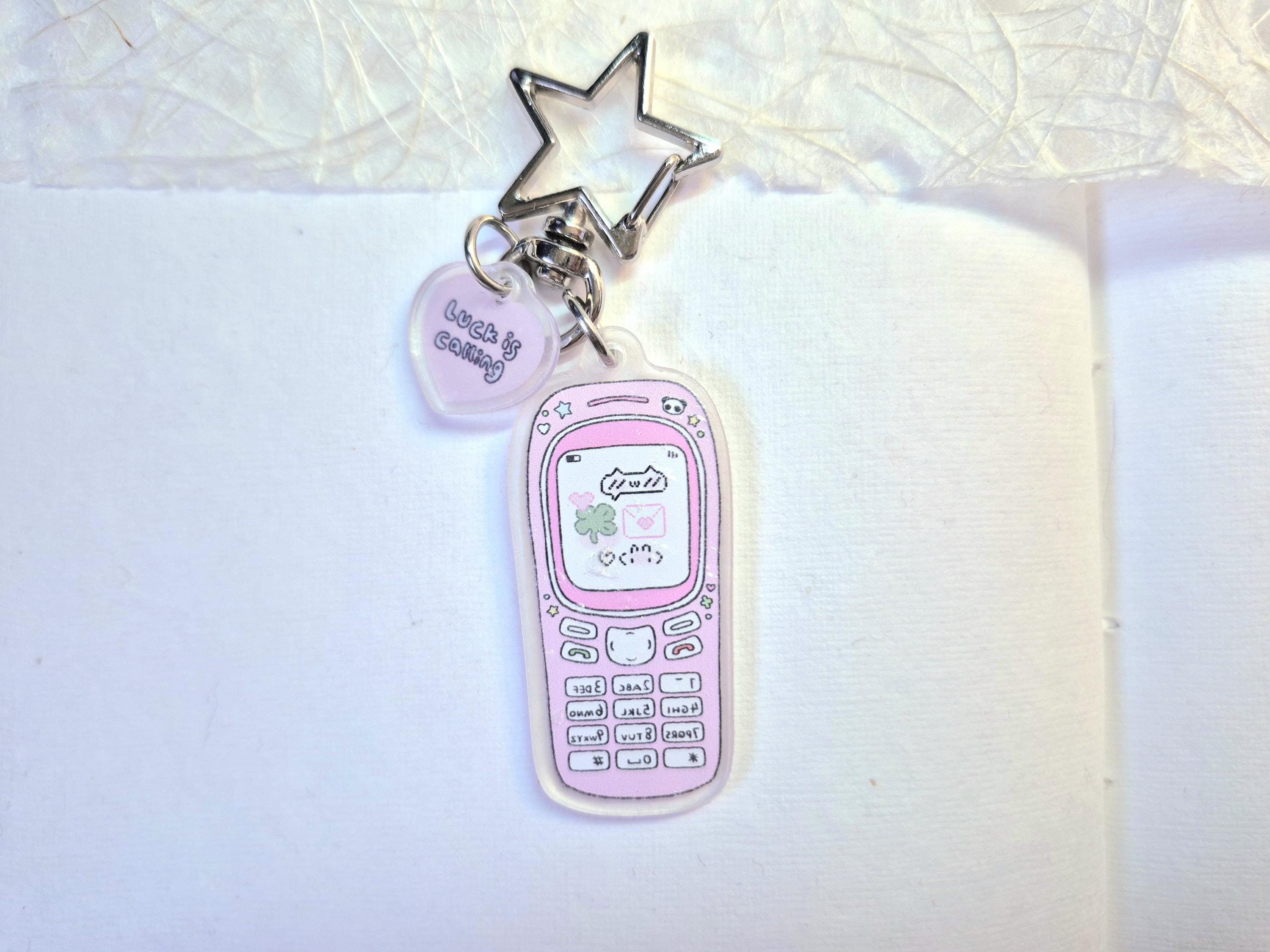 Kawaii Acrylic Charms, Phone Keychain
