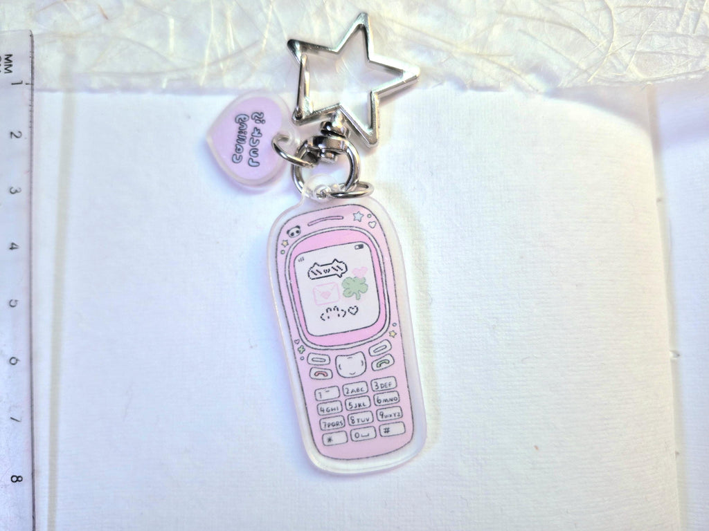 Kawaii Acrylic Charms, Phone Keychain