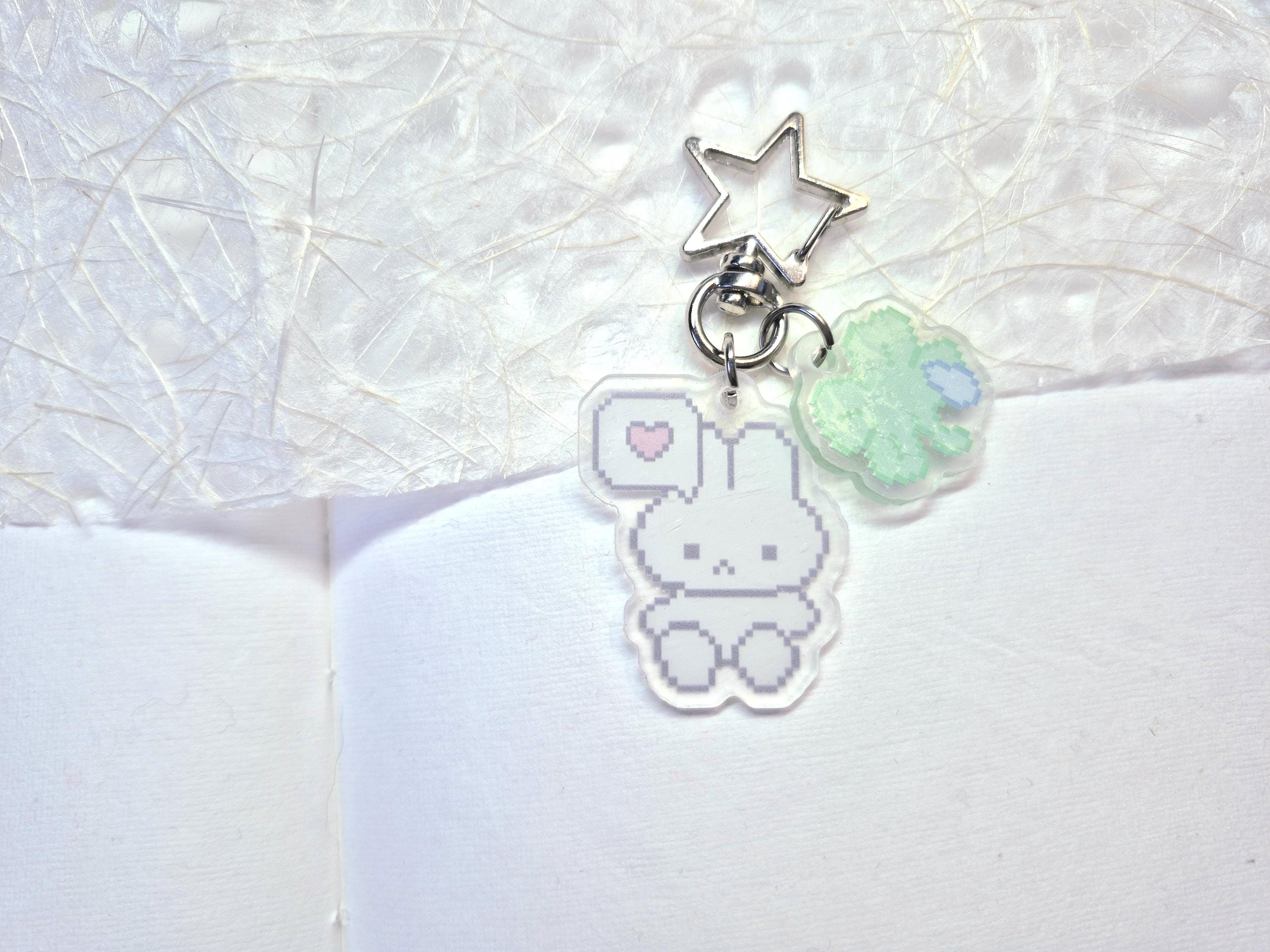 Kawaii Acrylic Charms, Miffy Keychain