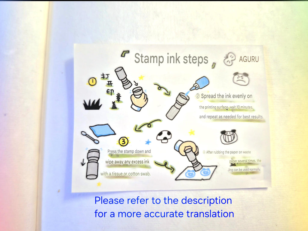 Self Ink Stamp Shopping Bag 3x3cm Black