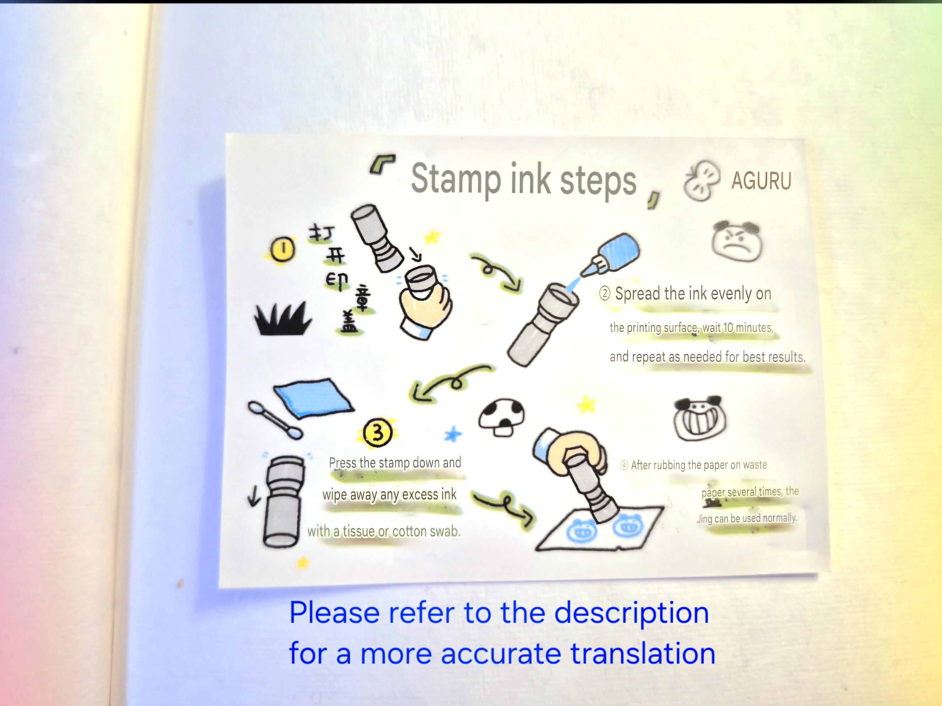 Self Ink Stamp Timestamp 3x3cm Brown