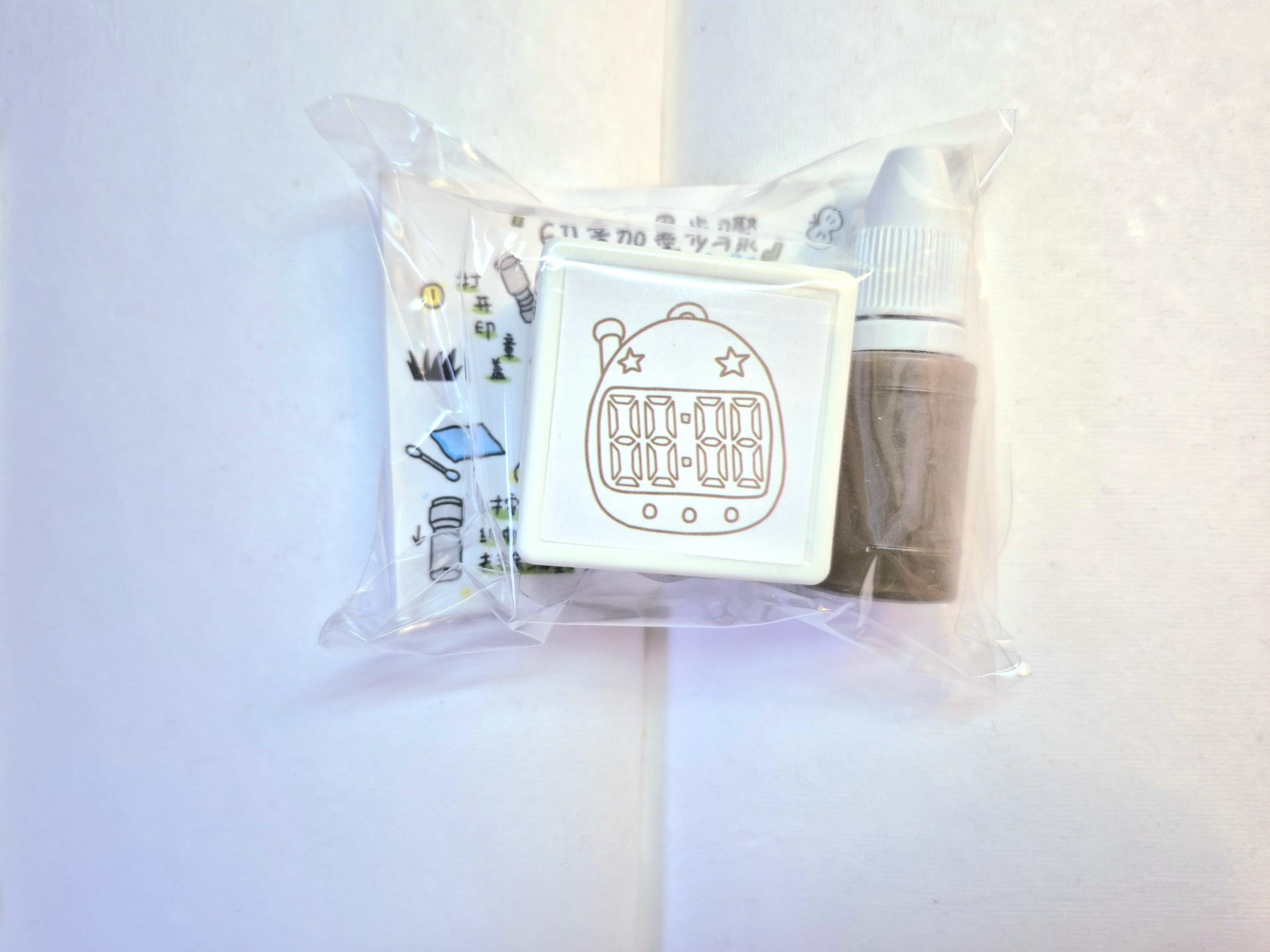 Self Ink Stamp Timestamp 3x3cm Brown
