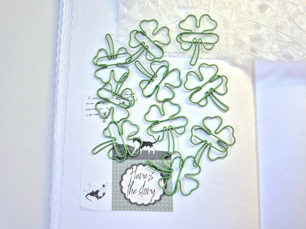 Lucky Clover Paper Clips