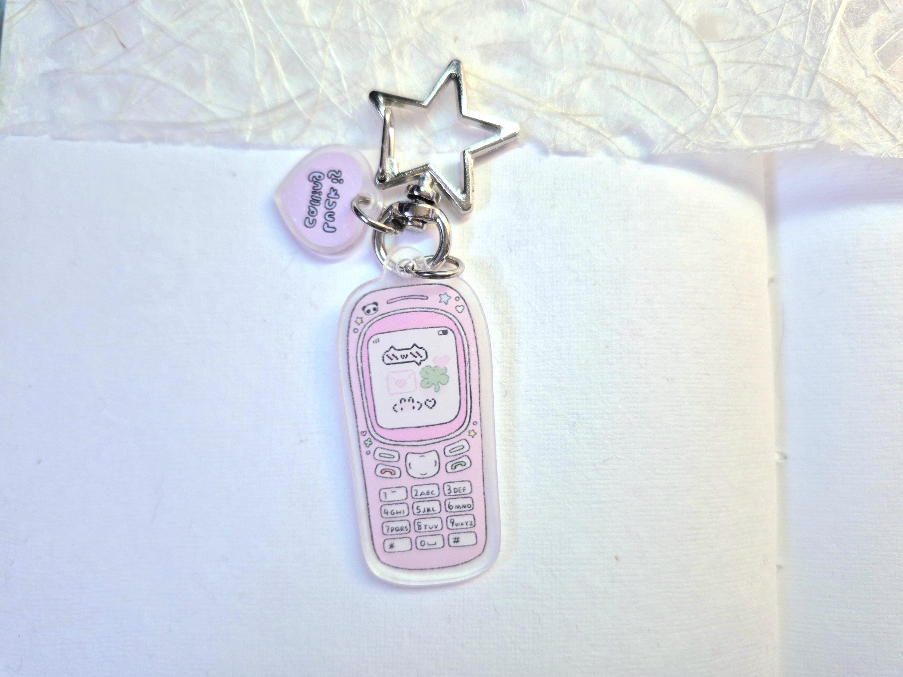 Kawaii Acrylic Charms, Phone Keychain