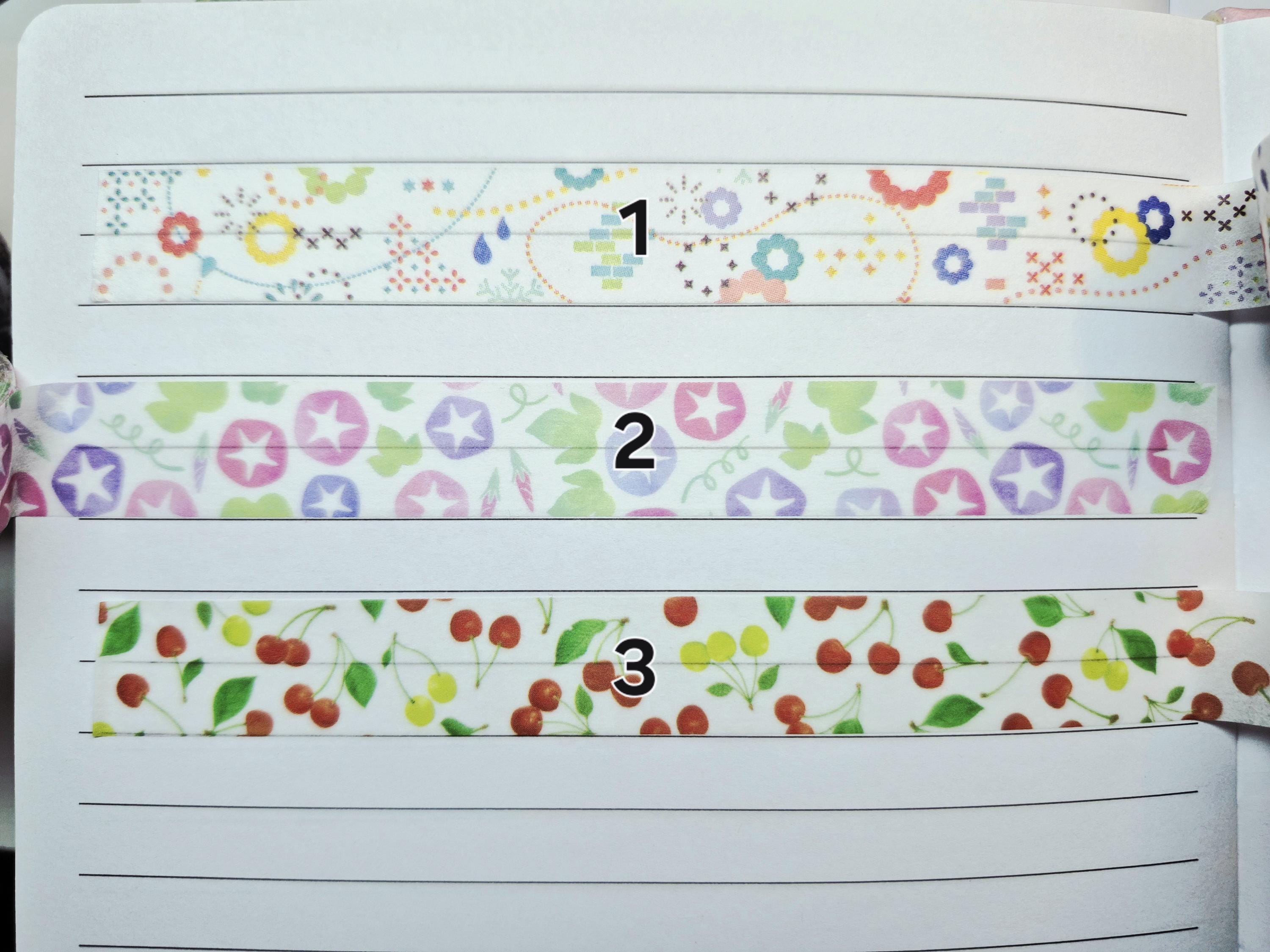Japanese Washi Tape Samples 1