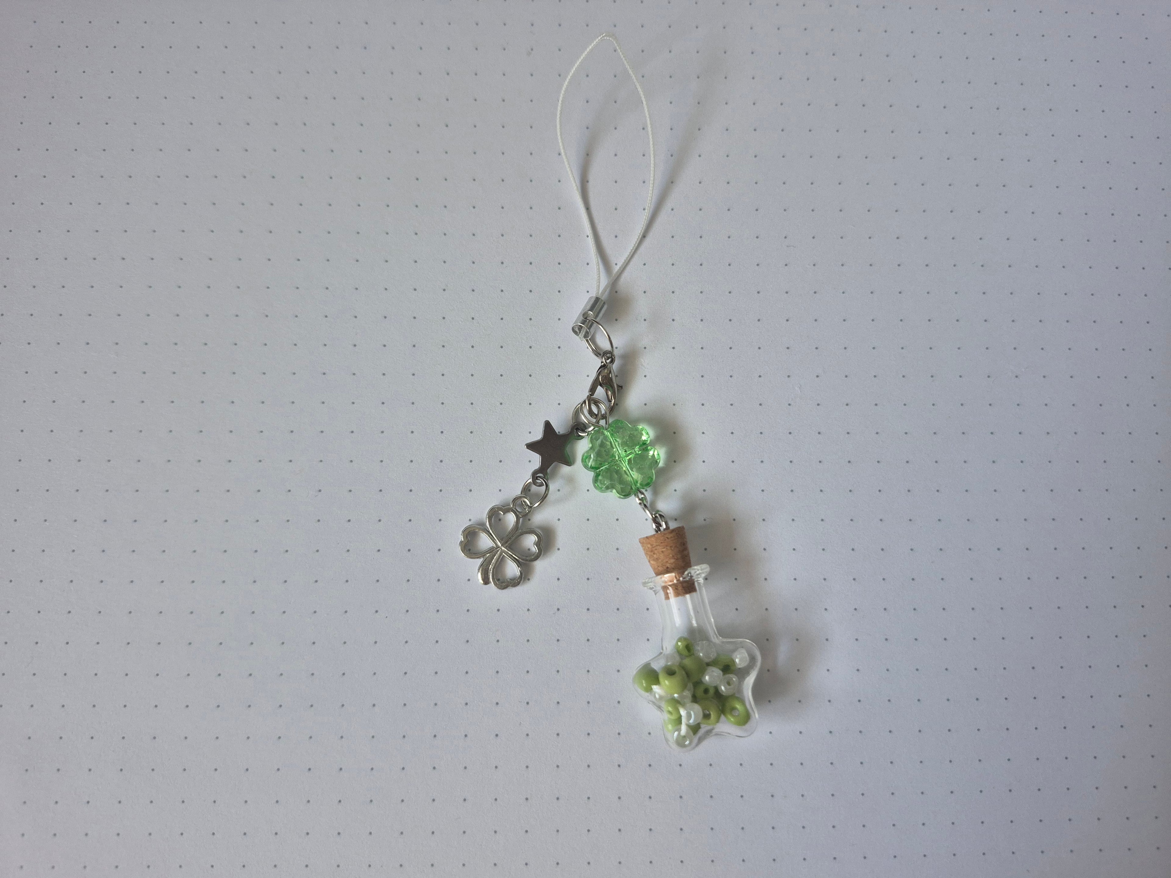 Kawaii Keychain Charms, Lucky Clover