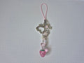 Kawaii Keychain Charms, Pink Strawberry