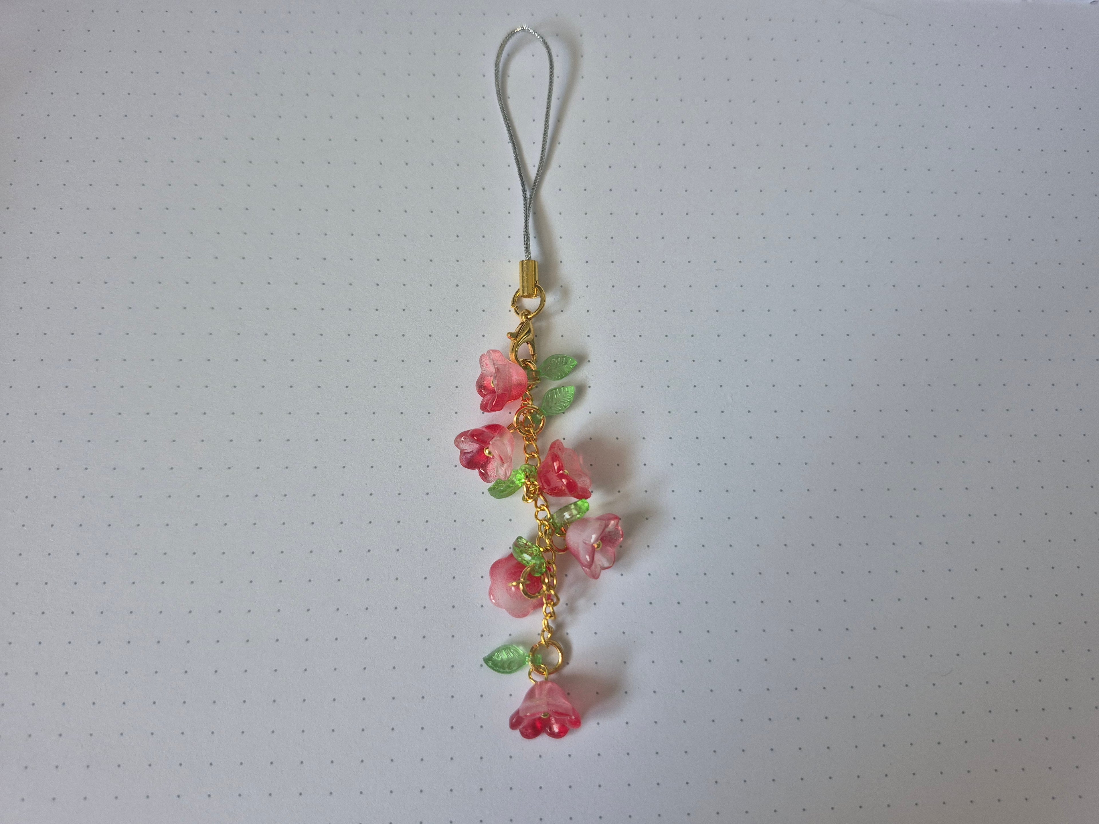 Kawaii Keychain Charms, Flowers